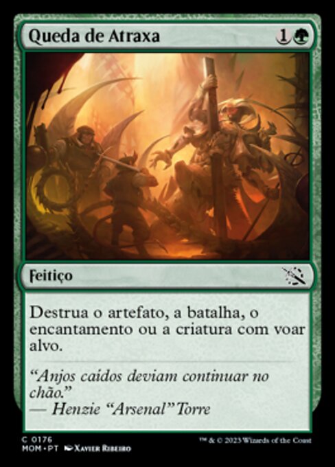 Caída de Atraxa (Atraxa's Fall) - March of the Machine (#176) - Illustrated by Xavier Ribeiro - Magic: The Gathering Card