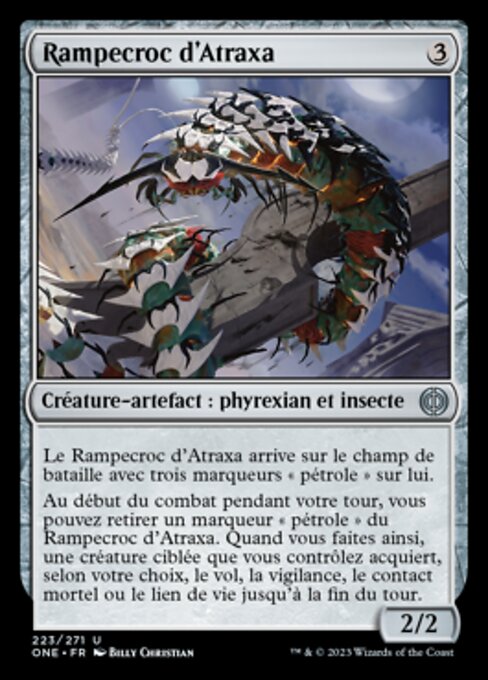 Miriápodo de Atraxa (Atraxa's Skitterfang) - Phyrexia: All Will Be One (#223) - Illustrated by Billy Christian - Magic: The Gathering Card