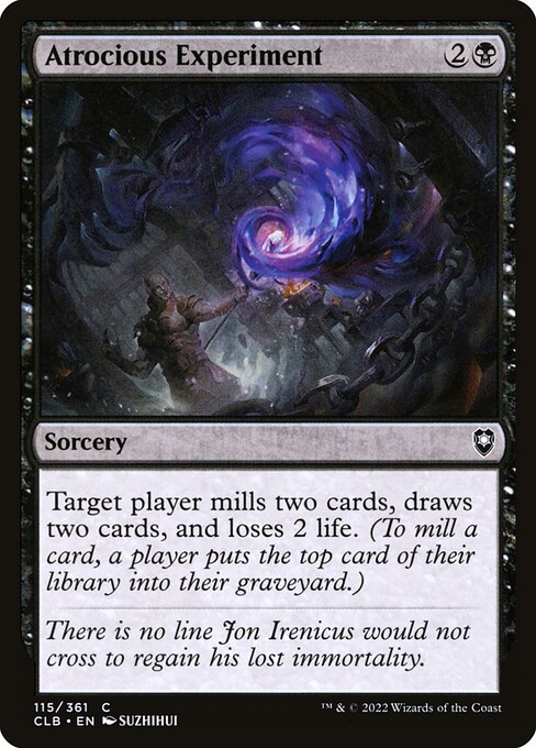 Atrocious Experiment - Commander Legends: Battle for Baldur's Gate Magic card
