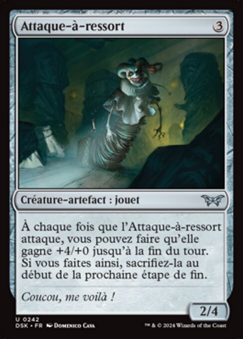 Pupazzo a Morte (Attack-in-the-Box) - Duskmourn: House of Horror (#242) - Illustrated by Domenico Cava - Magic: The Gathering Card