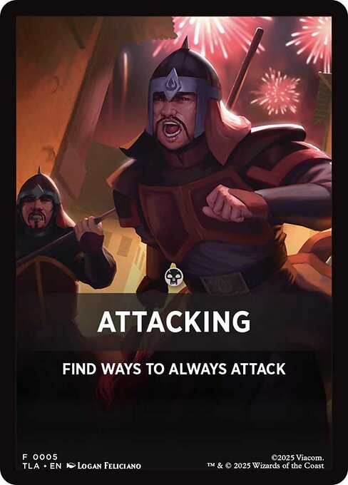 Attacking - Avatar: The Last Airbender Beginner Box Front Cards (#5) - Illustrated by Logan Feliciano - Magic: The Gathering Card