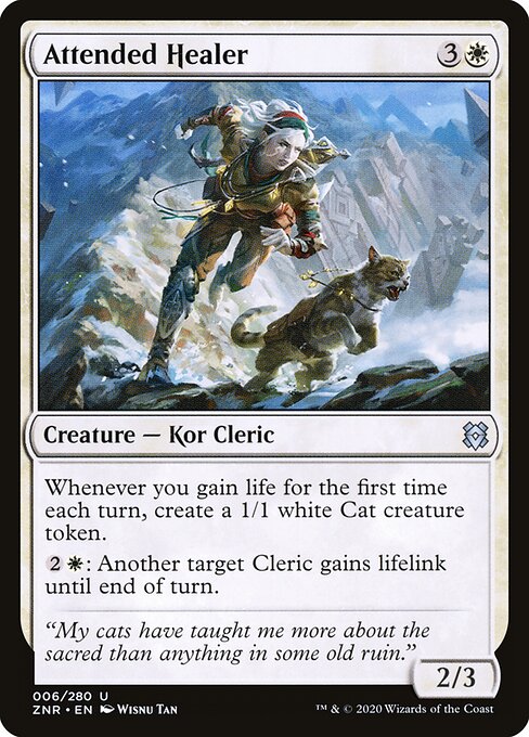 Attended Healer - Zendikar Rising Magic card