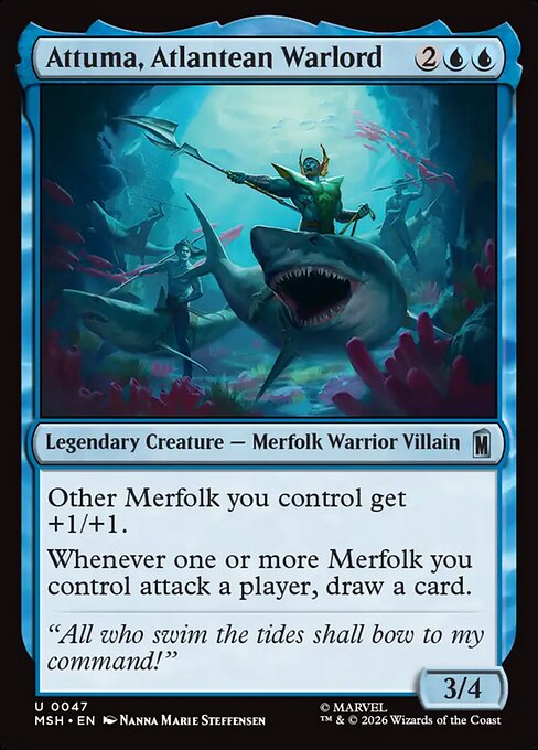Attuma, Atlantean Warlord - Marvel Super Heroes Magic card
