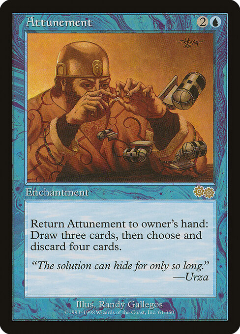 Attunement - Urza's Saga Magic card
