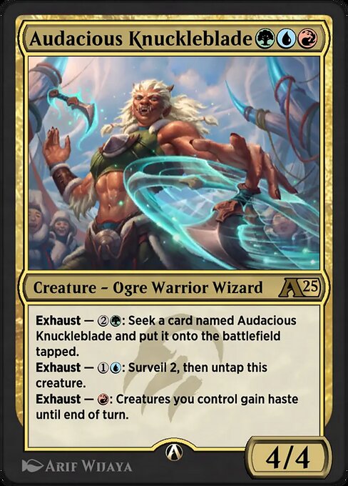 Audacious Knuckleblade - Alchemy: Tarkir (#18) - Illustrated by Arif Wijaya - Magic: The Gathering Card