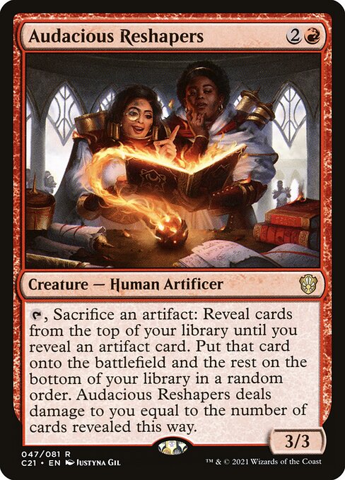 Audacious Reshapers - Commander 2021 Magic card