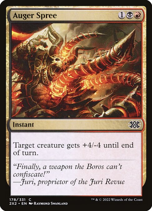 Auger Spree - Double Masters 2022 Magic card
