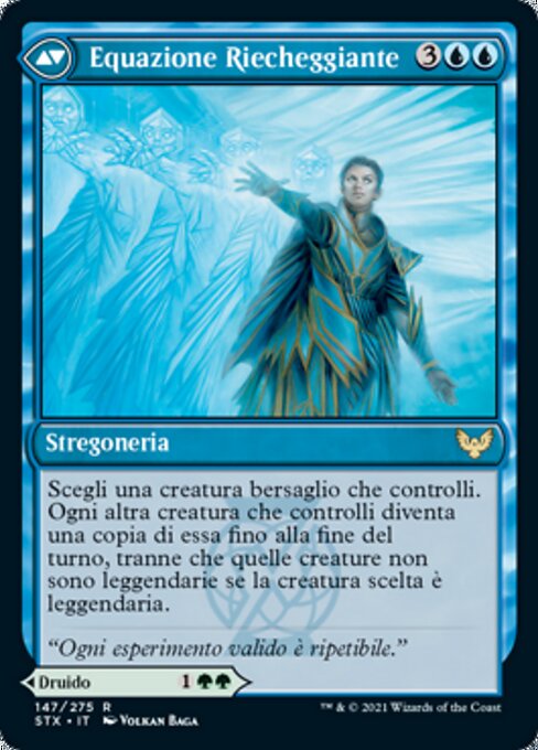 Augmenter Pugilist // Echoing Equation - Strixhaven: School of Mages (#147) - Illustrated by Volkan Baǵa - Magic: The Gathering Card