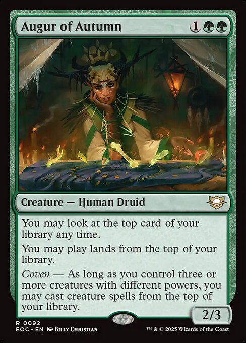 Augur of Autumn - Edge of Eternities Commander Magic card
