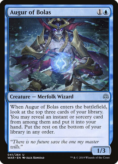 Augur of Bolas - War of the Spark Magic card
