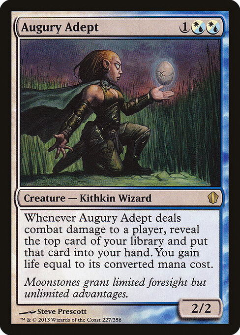 Augury Adept - Commander 2013 (#227) - Illustrated by Steve Prescott - Magic: The Gathering Card