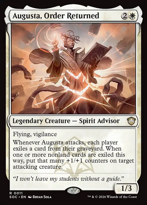Augusta, Order Returned - Secrets of Strixhaven Commander Magic card