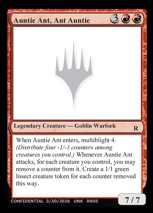 Auntie Ant, Ant Auntie - Unknown Event (#RR05a) - Magic: The Gathering Card