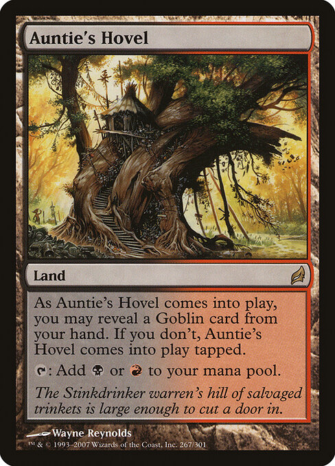 Auntie's Hovel - Lorwyn (#267) - Illustrated by Wayne Reynolds - Magic: The Gathering Card