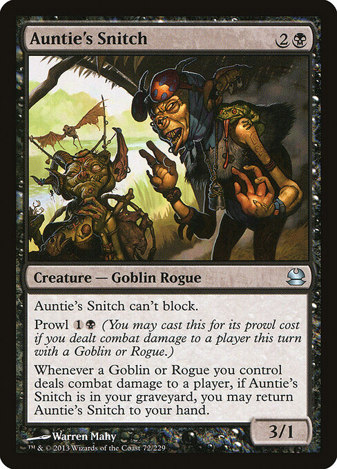 Auntie's Snitch - Modern Masters Magic card