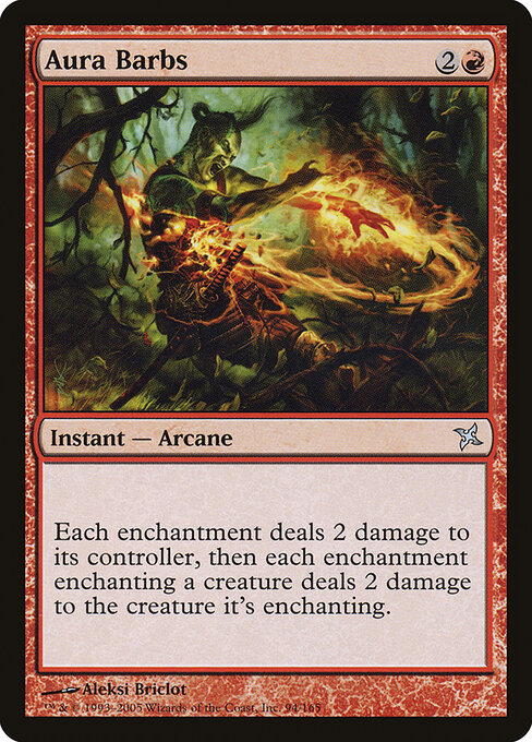 Aura Barbs - Betrayers of Kamigawa Magic card