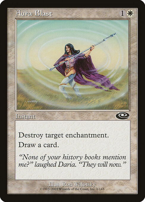 オーラの旋風 (Aura Blast) - Planeshift (#1) - Illustrated by Ron Walotsky - Magic: The Gathering Card