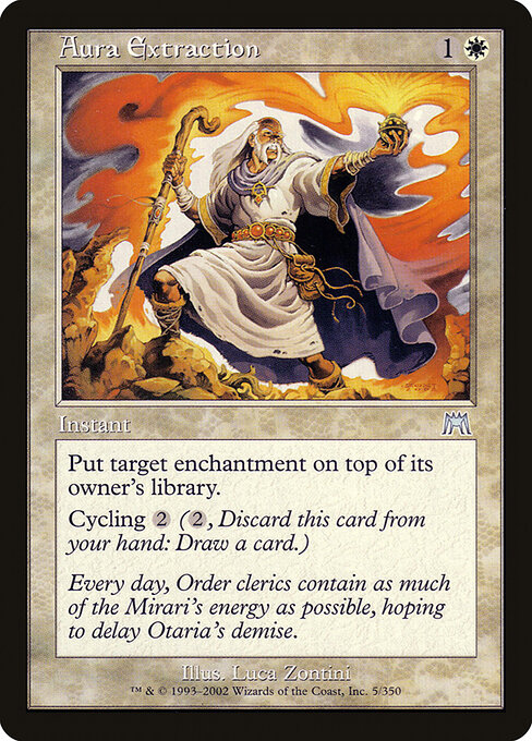 Aura Extraction - Onslaught Magic card