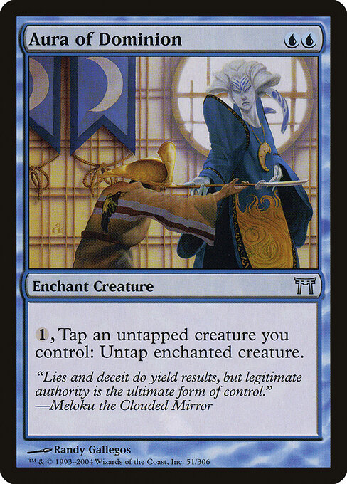 Aura of Dominion - Champions of Kamigawa Magic card