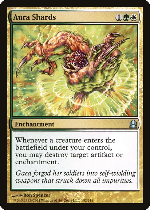 Aura Shards - Commander 2011 (#182) - Illustrated by Ron Spencer - Magic: The Gathering Card