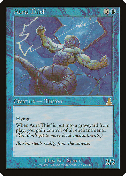 Aura Thief - Urza's Destiny (#26) - Illustrated by Ron Spears - Magic: The Gathering Card
