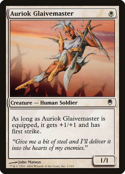 Auriok Glaivemaster - Darksteel Magic card