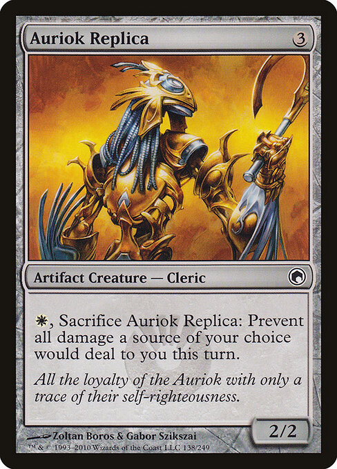 Auriok Replica - Scars of Mirrodin Magic card
