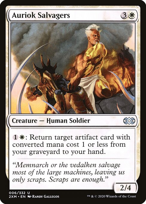 Auriok Salvagers - Double Masters (#6) - Illustrated by Randy Gallegos - Magic: The Gathering Card