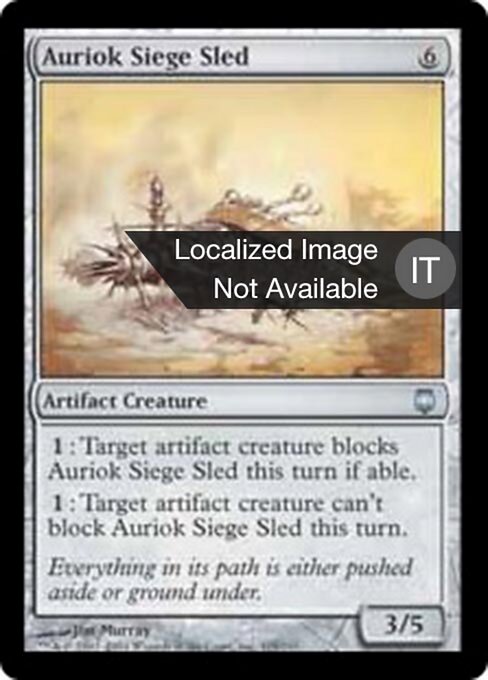 欧瑞克攻城磁橇 (Auriok Siege Sled) - Darksteel (#105) - Illustrated by Jim Murray - Magic: The Gathering Card