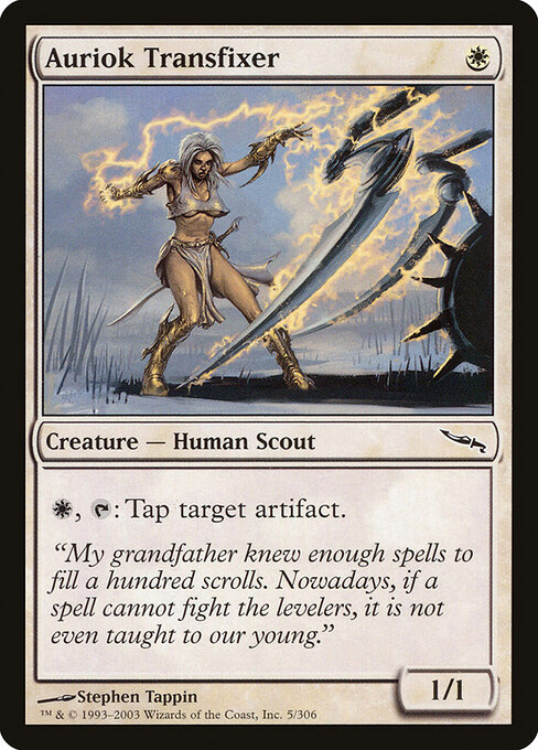 Auriok Transfixer - Mirrodin Magic card