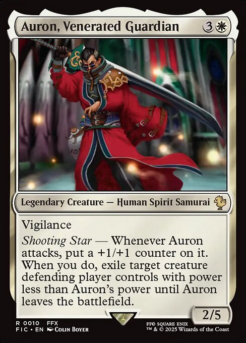 Auron, Venerated Guardian - Final Fantasy Commander Magic card