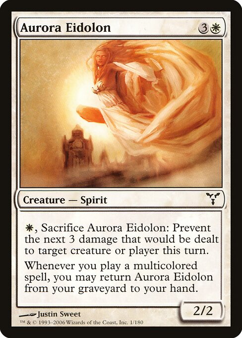 極光の幻霊 (Aurora Eidolon) - Dissension (#1) - Illustrated by Justin Sweet - Magic: The Gathering Card