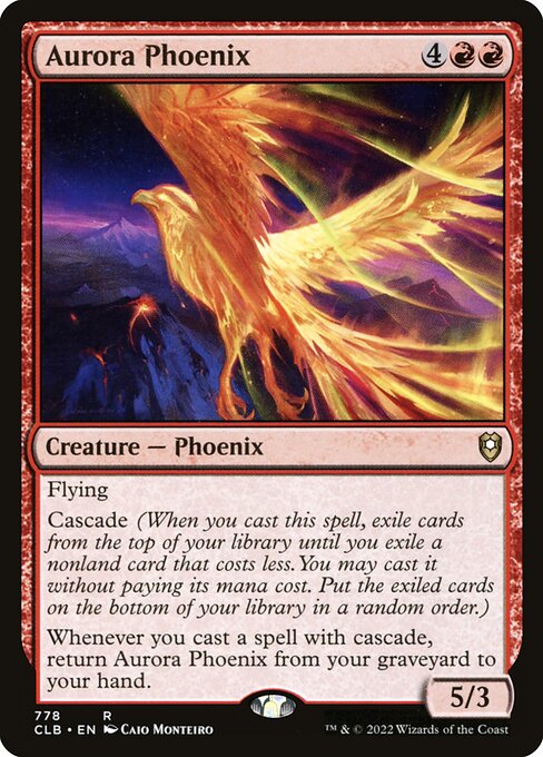 Aurora Phoenix - Commander Legends: Battle for Baldur's Gate Magic card