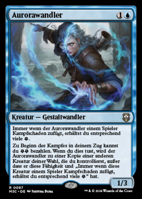 オーロラの変幻者 (Aurora Shifter) - Modern Horizons 3 Commander (#97) - Illustrated by Justyna Dura - Magic: The Gathering Card