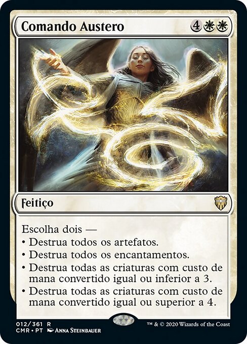 Comando Austero (Austere Command) - Commander Legends (#12) - Illustrated by Anna Steinbauer - Magic: The Gathering Card