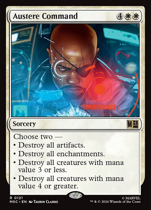 Austere Command - Marvel Super Heroes Commander Magic card
