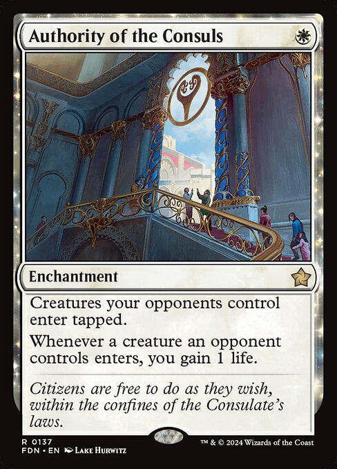 Authority of the Consuls - Foundations Magic card