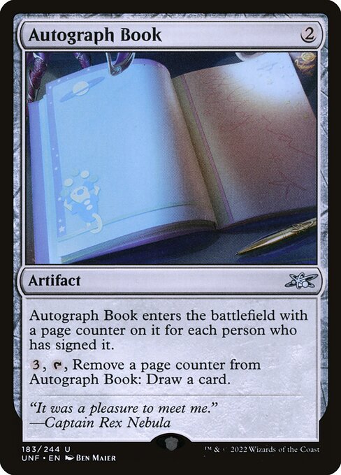 Autograph Book - Unfinity Magic card