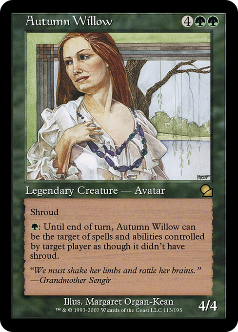 Autumn Willow - Masters Edition (#113) - Illustrated by Margaret Organ-Kean - Magic: The Gathering Card