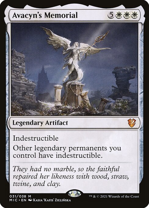 Avacyn's Memorial - Midnight Hunt Commander (#31) - Illustrated by Kasia 'Kafis' Zielińska - Magic: The Gathering Card