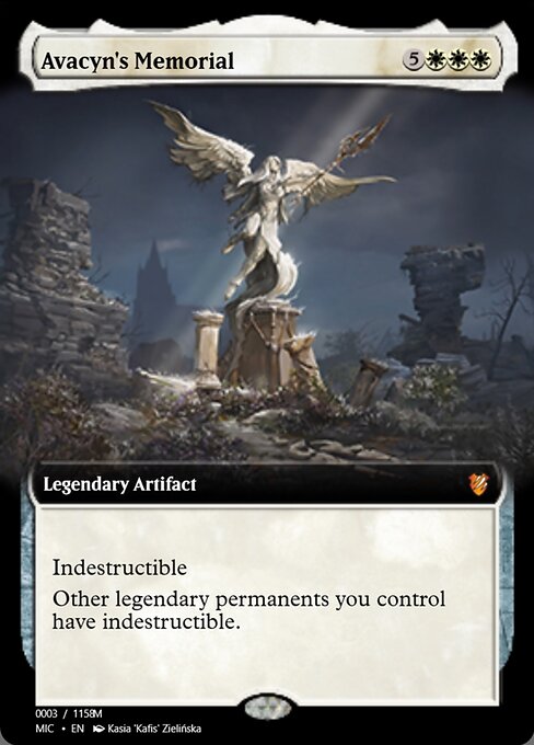 Monumento a Avacyn (Avacyn's Memorial) - Midnight Hunt Commander (#69) - Illustrated by Kasia 'Kafis' Zielińska - Magic: The Gathering Card