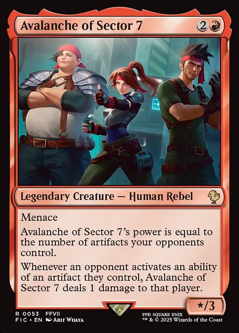 Avalanche of Sector 7 - Final Fantasy Commander Magic card