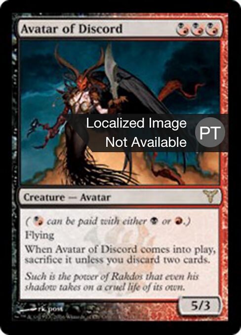 Аватара раздора (Avatar of Discord) - Dissension (#140) - Illustrated by rk post - Magic: The Gathering Card