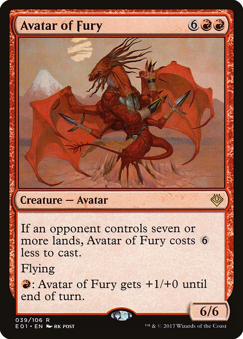 Avatar of Fury - Archenemy: Nicol Bolas (#39) - Illustrated by rk post - Magic: The Gathering Card