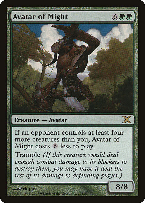 Avatar of Might - Tenth Edition (#251) - Illustrated by rk post - Magic: The Gathering Card