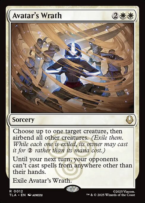 Avatar's Wrath - Avatar: The Last Airbender (#12) - Illustrated by Ainezu - Magic: The Gathering Card
