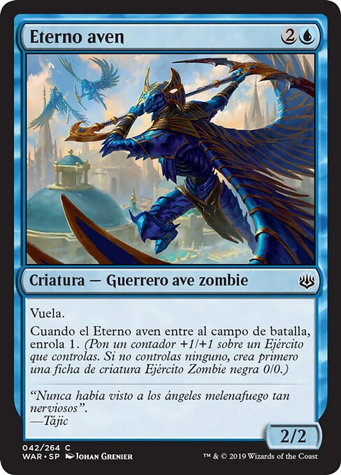 Aviano Eterno (Aven Eternal) - War of the Spark (#42) - Illustrated by Johan Grenier - Magic: The Gathering Card