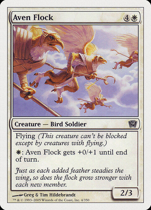 Aven Flock - Ninth Edition Magic card