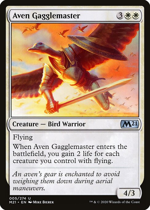Aven Gagglemaster - Core Set 2021 Magic card
