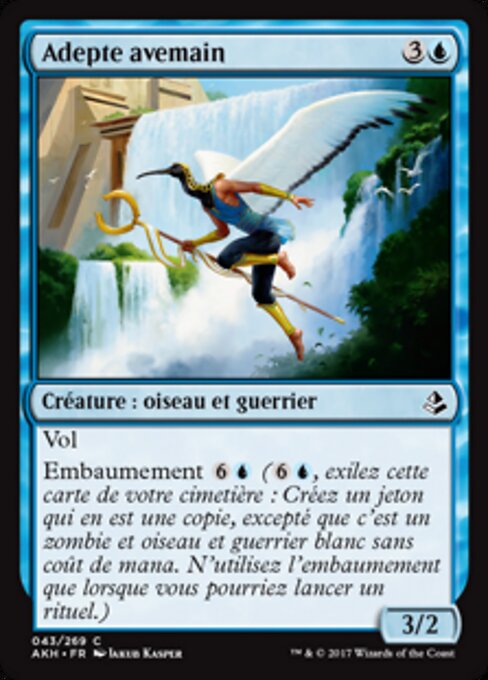 Aven Initiate - Double Masters 2022 Tokens (#4) - Illustrated by Jakub Kasper - Magic: The Gathering Card